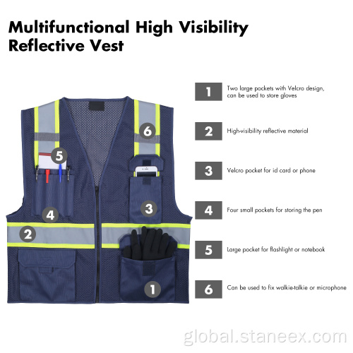 China Ansi Class 2 Mesh High Reflective Safety Vest Supplier